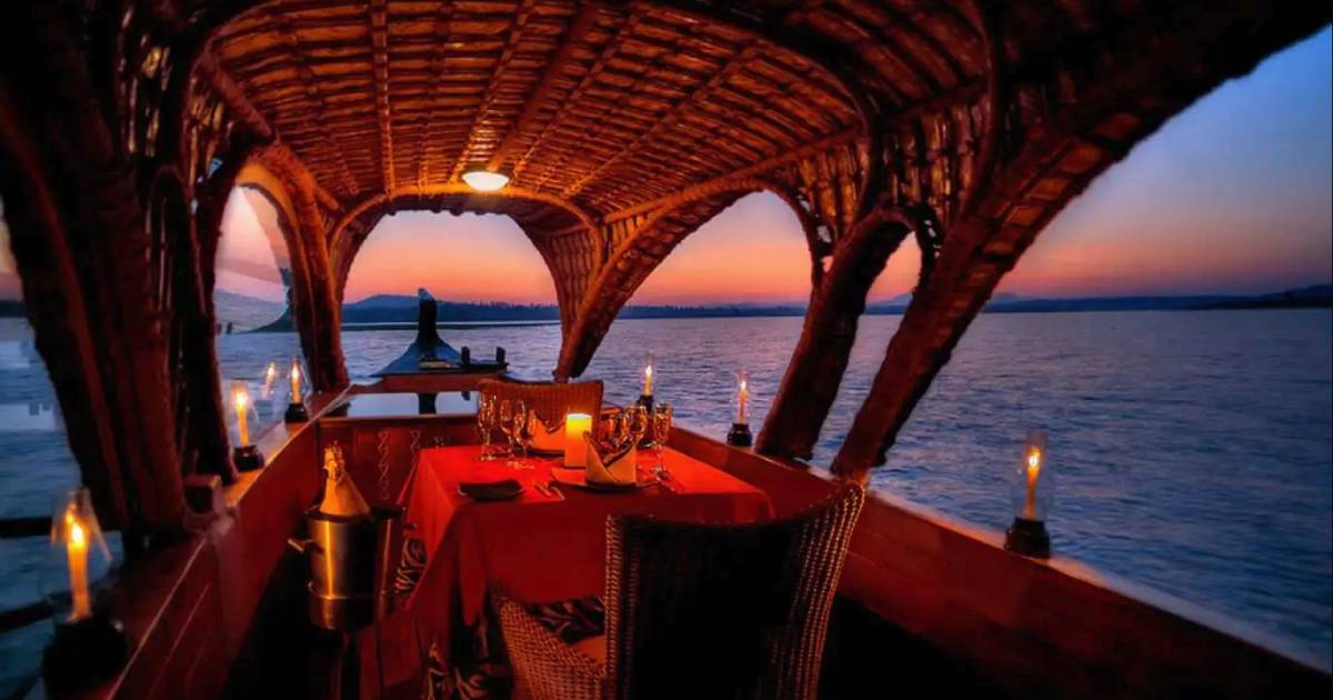 Romantic Dinner on a Houseboat in Alleppey Kerala