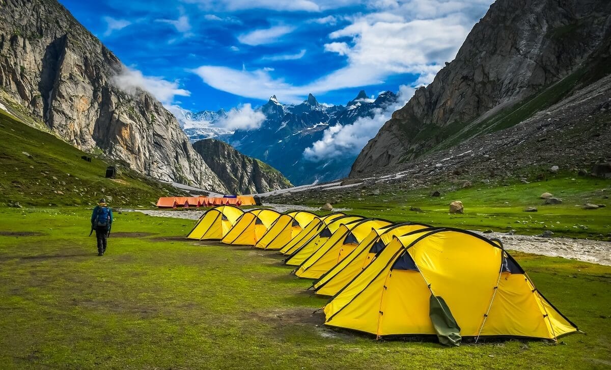 Camping at Hampta Pass Trek - Himachal Pradesh